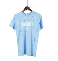 givenchy limited edition t-shirt petit trou blue